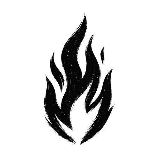image of flames to represent God's presence